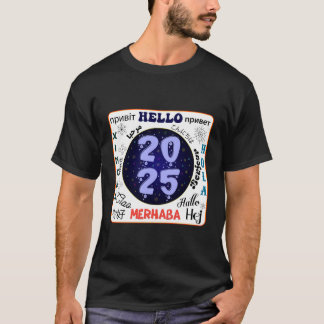 Camiseta Feliz ano novo Hello 2025