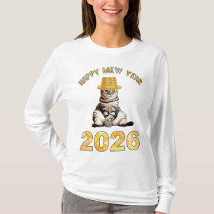 Camiseta Feliz Ano Novo Mew 2026