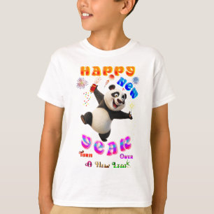 Camiseta Feliz Ano Novo Virar Uma Nova Folha