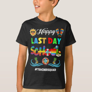 Camiseta Feliz Ano Passado da Escola Bye School Hello Teach
