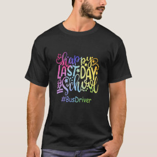 Camiseta Feliz Ano Passado De Motorista De Ônibus Escolar