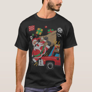 Camiseta Feliz AntiChristmas Santa Claus Rudolph Ugly XMas