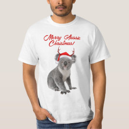 Camiseta Feliz Aussie Christmas Koala