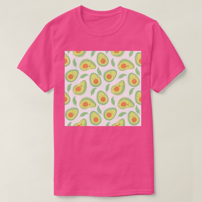 Camiseta Feliz Avocado Padrão Clássico TSirt (Frente do Design)