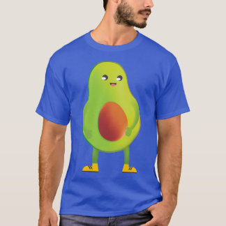 Camiseta Feliz Avocado vegan fruta presente comida doce amo