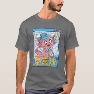 Camiseta Feliz Axolotl Gaming Aestético Kawaii Ga