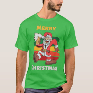 Camiseta Feliz Bebado Papais noeis Bebem Mug Feliz Natal Pa