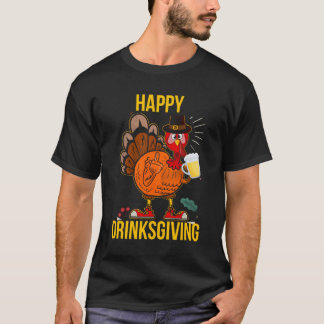 Camiseta Feliz Bebê Dançarino de Ação de Graças