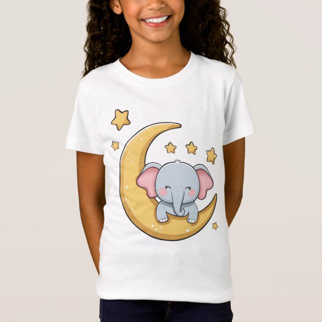 Camiseta Feliz bebê elefante (Frente)