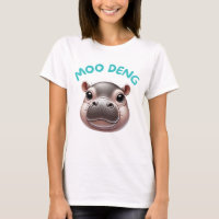 Feliz Bebê Feliz e Adorável Pigmeus Hippo Moo Deng