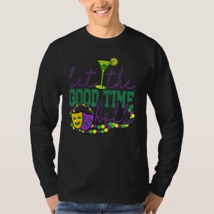 Camiseta Feliz Bebendo de Carnaval Mardi Gras Engraçado, Bo