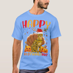 Camiseta Feliz Bengala Gato Feliz Bengala Gato Olá Obrigado
