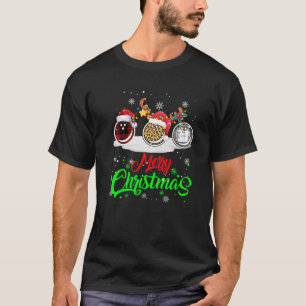 Camiseta Feliz Bola de boliche de Natal Costume Bowler Xmas