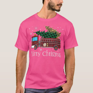 Camiseta Feliz Bombeiros de Árvore de Natal Buffal