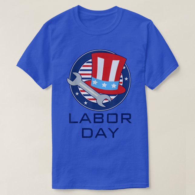 Camiseta Feliz Boné do Dia Internacional do Trabalho (Frente do Design)