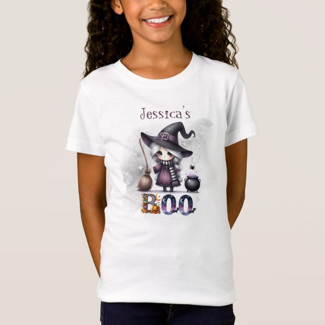 Camiseta Feliz Boo Ghost Halloween Kids T-Shirt (Frente)