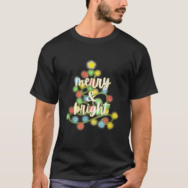 Camiseta Feliz brilhante (Frente)