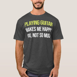 Camiseta Feliz Brincadeira Tocando Violão Guitarrista