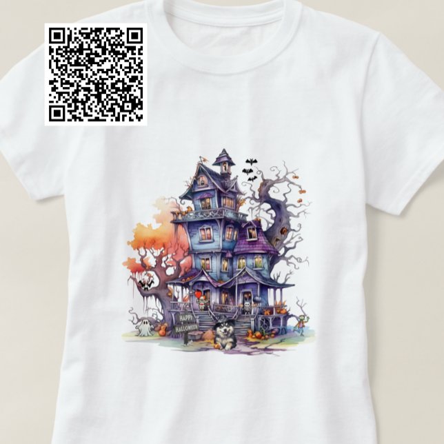 Camiseta Feliz Bruxa Rouco De Halloween E Amigos Loucos (Criador carregado)