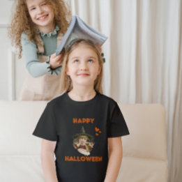 Camiseta Feliz bruxa-vintage do Halloween com gatinhos