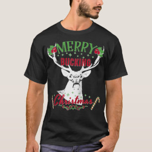 Camiseta Feliz Buck Natal Engraçado Cotação de Caça a Caçad
