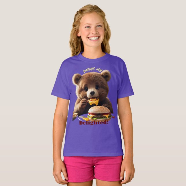 Camiseta Feliz Burger Bear Tee (Frente Completa)
