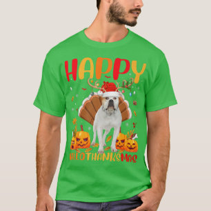 Camiseta Feliz Cachorro Americano Feliz Olá Obrigado