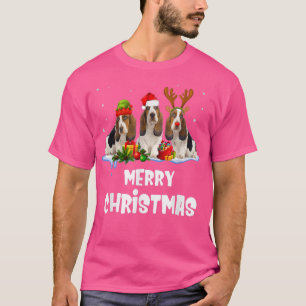 Camiseta Feliz Cachorro Cachorro Cachorro Natal Pajama Rein
