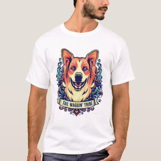 Camiseta Feliz Cachorro Feliz e Feliz Tee