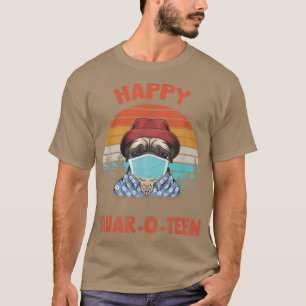 Camiseta Feliz Cachorro Quareen com Cachorro Máscara