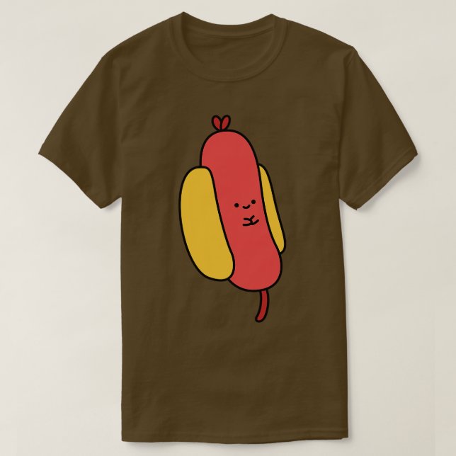 Camiseta Feliz Cachorro Quente (Frente do Design)