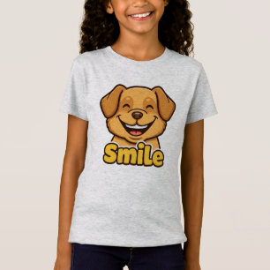 Camiseta Feliz Cachorro Sorriso