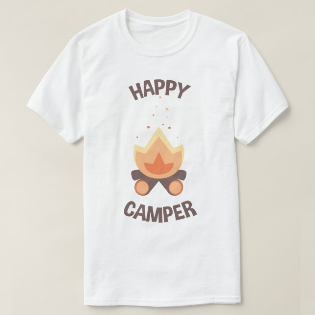Camiseta Feliz Camper (Frente do Design)