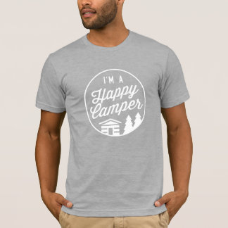 Camiseta Feliz Camper Heather Cinza Unisex T-Shirt