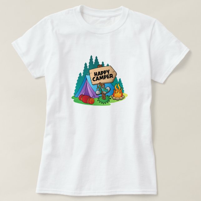 Camiseta Feliz Camper T-Shirt (Frente do Design)
