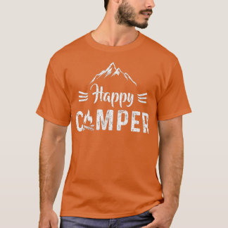 Camiseta Feliz Camping Amantes Presentes Homens Mulheres Cr
