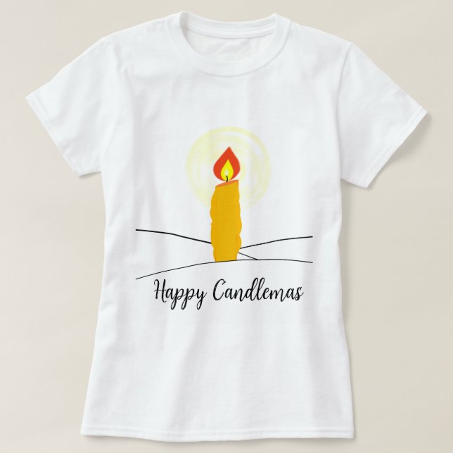 Camiseta Feliz Candlemas (Frente do Design)