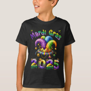 Camiseta Feliz Carnaval Mardi Gras Mardi Gras 2025 Jester O