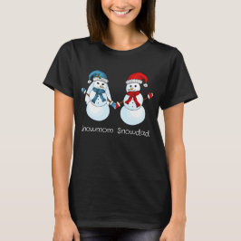 Camiseta Feliz casal de neve, Natal