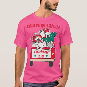 Camiseta Feliz Catmas amantes de gatos-de-natal Kaufman Fa