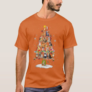 Camiseta Feliz Catmas Árvore de Natal de Montanha Não Feia
