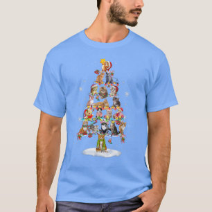 Camiseta Feliz Catmas Árvore de Natal de Montanha Não Feia