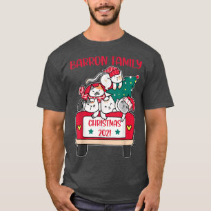 Camiseta Feliz Catmas gatos de Natal amam Barron Fam