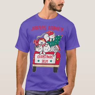 Camiseta Feliz Catmas gatos-de-natal amantes Jarvis Fam