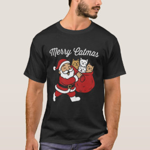 Camiseta Feliz Catmas, Natal do gato Santuário