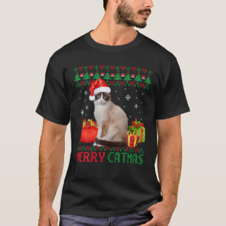 Camiseta Feliz Catmas Natal Feio Tonki Pai Mãe