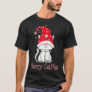 Camiseta Feliz Catmas Natal Gift Engraçados Gnomos Cute Chr