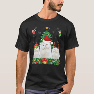 Camiseta Feliz Catmas Papais noeis persas Elf Reindeer Cris
