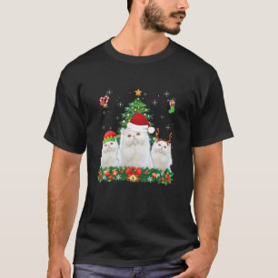 Camiseta Feliz Catmas Papais noeis persas Elf Reindeer Cris