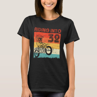 Camiseta Feliz Cavaleiro de Motocicleta de Aniversário Anda
